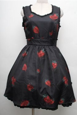 画像1: Ank Rouge / Melt Strawberry ワンピース  黒 S-26-04-06-054-CA-OP-AS-ZS