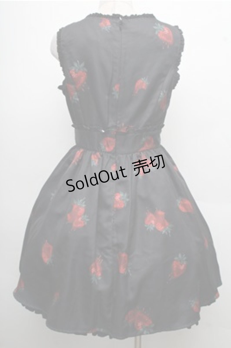 画像2: Ank Rouge / Melt Strawberry ワンピース  黒 S-26-04-06-054-CA-OP-AS-ZS (2)