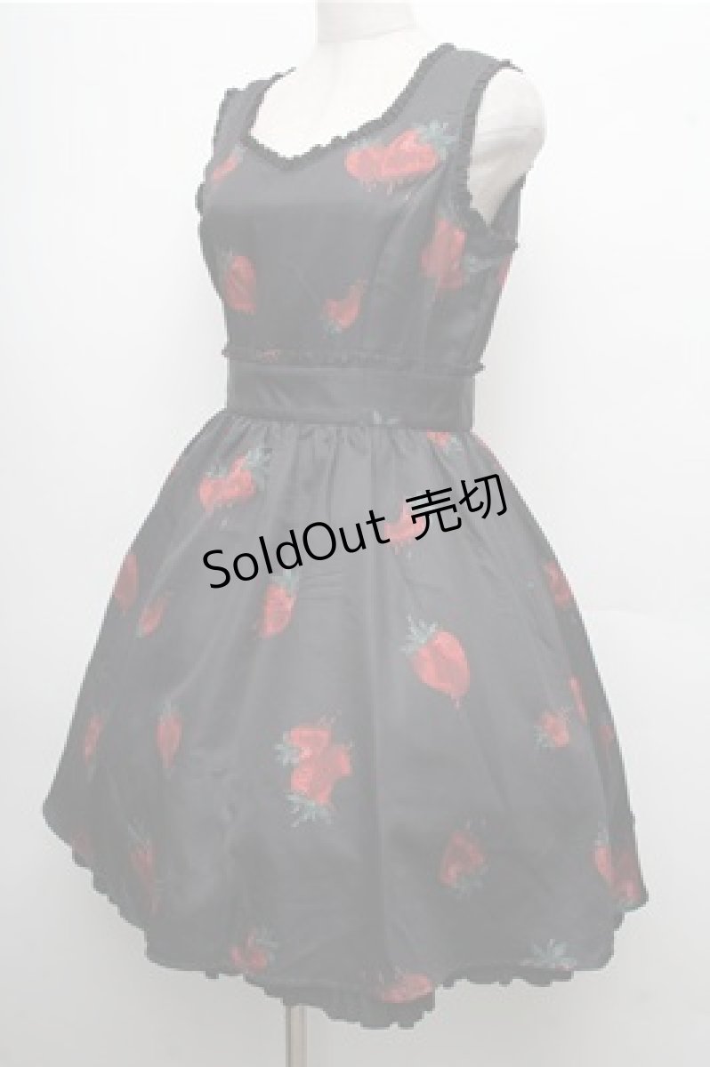画像3: Ank Rouge / Melt Strawberry ワンピース  黒 S-26-04-06-054-CA-OP-AS-ZS (3)