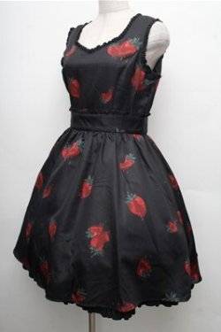 画像3: Ank Rouge / Melt Strawberry ワンピース  黒 S-26-04-06-054-CA-OP-AS-ZS