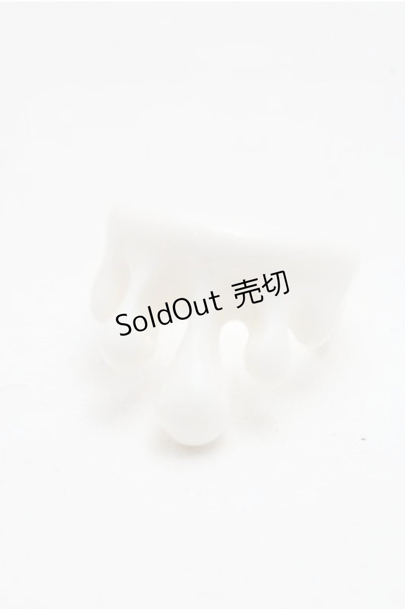 画像1: Q-pot. / Milk Meltリング  白 S-26-04-06-006-QP-AC-HR-ZS (1)