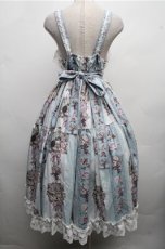 画像2: Royal Princess Alice / Rococo Rose Catジャンパースカート  サックス S-26-04-06-058-LO-OP-AS-ZS (2)