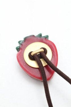 画像3: Q-pot. / ストロベリーガナッシュヘアゴム  赤 S-26-04-06-001-QP-AC-HR-ZS