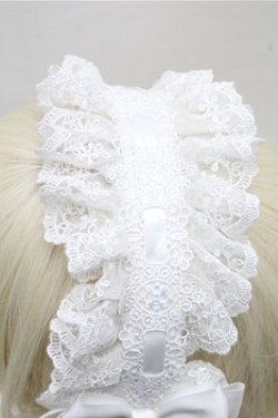画像3: LOLITA / リボンヘッドドレス  白 S-26-04-06-013-LO-ZA-AS-ZS