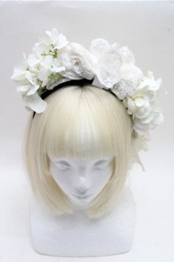 画像2: Hoshibako Works / 繁花集カチューシャ  オフ S-26-04-06-015-LO-AC-AS-ZS