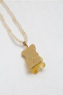 画像3: Q-pot. / シトリン テディ-ベアハードグミネックレス(レモン)  イエロー S-26-04-06-023-QP-AC-HR-ZS