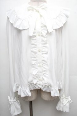 画像1: Angelic Pretty / カノンブラウス  白 S-26-04-06-027-AP-BL-AS-ZS