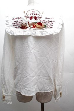 画像2: Amavel / 喫茶アマベルのランチセットブラウス  白 S-26-04-07-039-CA-BL-AS-ZS