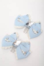 画像1: Angelic Pretty / きらきらビジューコーム  サックス S-26-04-07-005-AP-AC-AS-ZS (1)