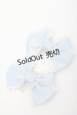 画像2: Angelic Pretty / きらきらビジューコーム  サックス S-26-04-07-005-AP-AC-AS-ZS