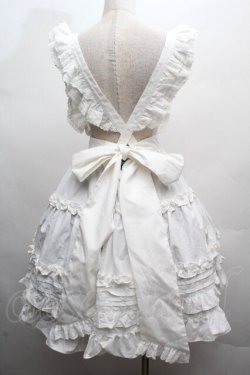 画像2: Chalmiere / コットンフリルエプロン  白 S-26-04-07-045-0-ZA-HR-ZS