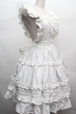画像3: Chalmiere / コットンフリルエプロン  白 S-26-04-07-045-0-ZA-HR-ZS