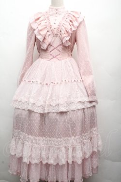 画像1: Hoshibako Works / リトルグレイスワンピース  ピンク S-26-04-07-048-LO-TO-HR-ZS