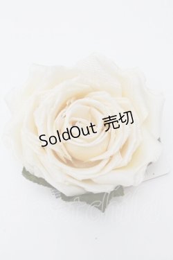 画像1: PINK HOUSE / ホワイトローズコサージュ  白 S-26-04-07-008-LO-ZA-HR-ZS