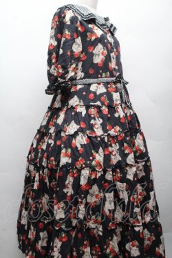 画像3: alcali / alcali × misako aoki/サイベリアンストロベリーワンピース  黒 S-26-04-07-053-LO-OP-HR-ZS