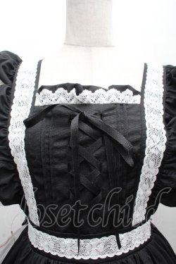 画像4: Chalmiere / ハッピーフリルジャンパースカートセット  黒ｘ白 S-26-04-07-054-0-OP-HR-ZS