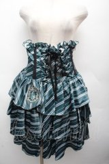 ATELIER PIERROT / ハリー・ポッターフリルコルセットスカート(スリザリン)  グリーン S-26-04-07-058-EL-SK-HR-ZS