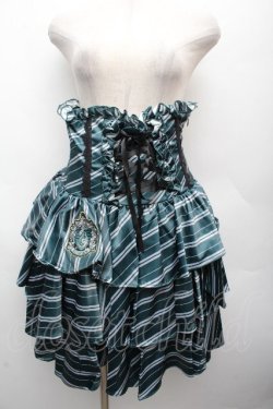 画像1: ATELIER PIERROT / ハリー・ポッターフリルコルセットスカート(スリザリン)  グリーン S-26-04-07-058-EL-SK-HR-ZS