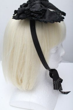 画像3: BABY,THE STARS SHINE BRIGHT / シャン・ドゥ・フルールリボンヘッドドレス  黒 S-26-04-07-011-BA-AC-AS-ZS