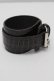 画像3: h.NAOTO / ベルトブレスレット  黒 S-26-04-07-001-HN-AC-AS-ZS (3)