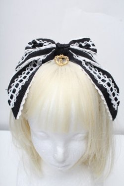 画像2: BABY,THE STARS SHINE BRIGHT / Maison de Petite Rubanリボンカチューシャ  黒 S-26-04-07-014-BA-AC-AS-ZS