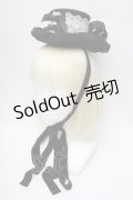 GOTH / リボンレースシルクハット  黒 S-26-04-07-019-GO-AC-HR-ZS