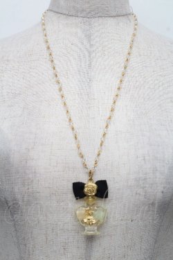 画像1: Q-pot. / アリスのパフュームボトルネックレス  ゴールド S-26-04-07-024-QP-AC-AS-ZS