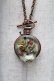 画像2: Q-pot. / アリス/メルティポケットウォッチネックレス  アンティークゴールド S-26-04-07-027-QP-AC-AS-ZS (2)