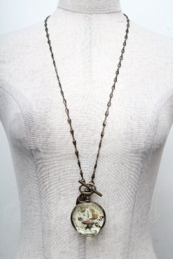 画像1: Q-pot. / アリス/メルティポケットウォッチネックレス  アンティークゴールド S-26-04-07-028-QP-AC-AS-ZS