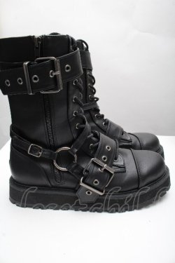 画像3: Demonia / ベルトブーツ 27.5 黒 S-26-04-07-032-PU-SH-AS-ZS