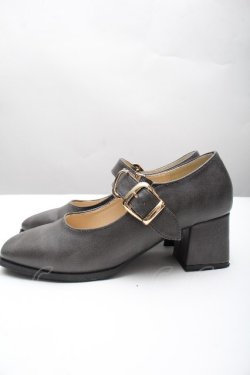 画像3: an another angelus / ワンストラップスクエアトゥパンプス SS グレー S-26-04-07-033-CA-BG-AS-ZS