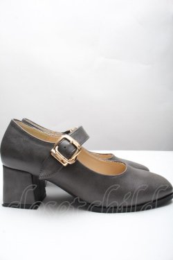 画像4: an another angelus / ワンストラップスクエアトゥパンプス SS グレー S-26-04-07-033-CA-BG-AS-ZS