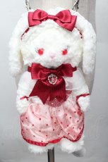 画像1: BABY,THE STARS SHINE BRIGHT / 〜Bon anniversaire〜ずっといっしょ Ma petite Lotteなうさくみゃちゃんポシェット  白ｘ赤 S-26-04-07-037-BA-BG-HR-ZS (1)