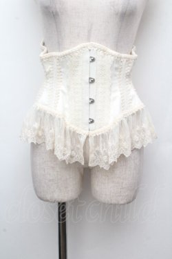 画像1: abilletage / レースショートコルセット  オフ S-26-04-09-001-GO-TO-AS-ZS