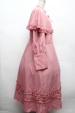 画像2: FLC / MINA*ケープワンピース 3L ピンク S-26-04-09-027-LO-OP-HR-ZS (2)