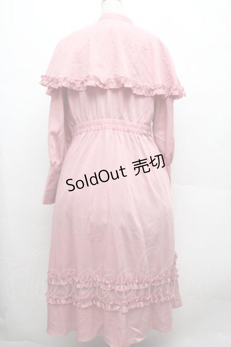 画像3: FLC / MINA*ケープワンピース 3L ピンク S-26-04-09-027-LO-OP-HR-ZS (3)