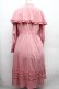 画像3: FLC / MINA*ケープワンピース 3L ピンク S-26-04-09-027-LO-OP-HR-ZS (3)
