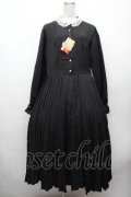 m petit by misako / AM*レースエリプリーツワンピース 3L 黒 S-26-04-09-028-LO-OP-HR-ZS