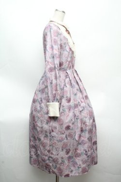 画像2: axes femme / ラヴィアンローズ柄ワンピース F ピンク S-26-04-09-029-AX-OP-TE-ZS