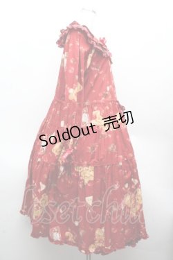 画像4: PINK HOUSE / strawberry choco bearプリントミディワンピース  赤 S-26-04-09-032-LO-OP-AS-ZS