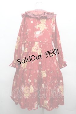 画像5: PINK HOUSE / strawberry choco bearプリントミディワンピース  赤 S-26-04-09-032-LO-OP-AS-ZS