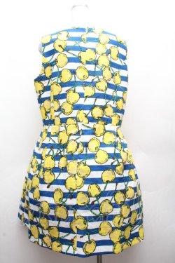 画像3: Franche Lippee / レトロチェリーワンピース  青ｘ白ｘイエロー S-26-04-09-033-LO-OP-AS-ZS