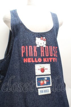 画像2: PINK HOUSE / PINK HOUSE×HELLO KITTYジャンパースカート  青 S-26-04-09-034-LO-OP-AS-ZS