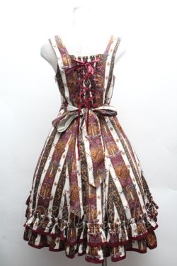 画像3: ALICE and the PIRATES / St.Lily Wolf〜狼騎士と百合の誓い〜柄ジャンパースカートI  ワイン S-26-04-09-035-PA-OP-AS-ZS