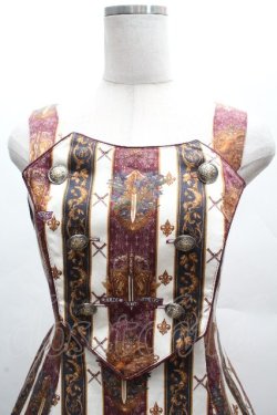 画像5: ALICE and the PIRATES / St.Lily Wolf〜狼騎士と百合の誓い〜柄ジャンパースカートI  ワイン S-26-04-09-035-PA-OP-AS-ZS