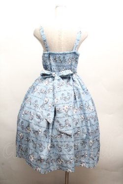 画像4: axes femme kawaii / アリス柄ワンピース  サックス S-26-04-09-039-AX-OP-HR-ZS