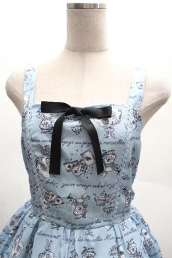 画像5: axes femme kawaii / アリス柄ワンピース  サックス S-26-04-09-039-AX-OP-HR-ZS