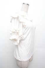画像2: axes femme kawaii / フリルリボン半袖カットプル  白 S-26-04-09-005-AX-TO-HR-ZS (2)