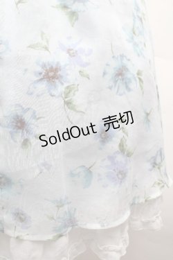 画像4: axes femme / 水彩花柄キャミワンピース M サックス S-26-04-09-042-AX-OP-TE-ZS