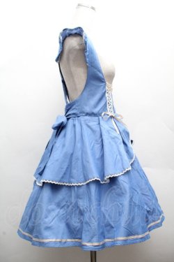 画像2: axes femme POETIQUE / サス付きペプラムスカート M ブルー S-26-04-09-043-AX-SK-TE-ZS